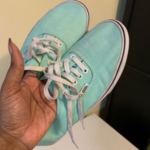 Sea green Vans
